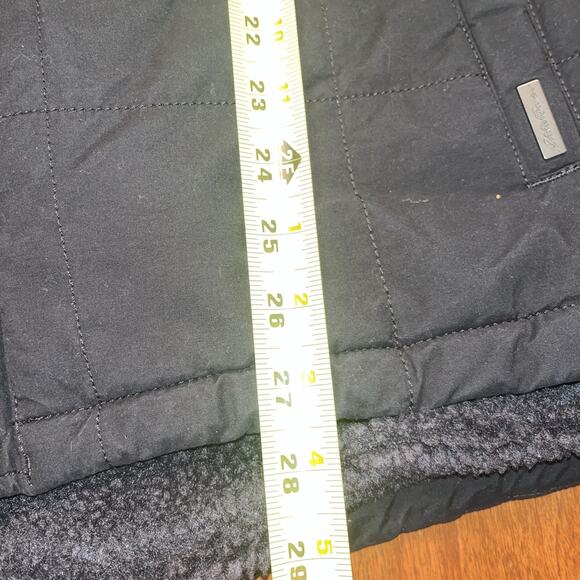 Eddie Bauer Sherpa Lined Vest Snap Up 2xl Black - Picture 5 of 5